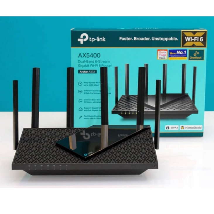 Router 📡 TP-LINK (Archer AX72) Wireless AX5400 Dual-Band Gigabit.