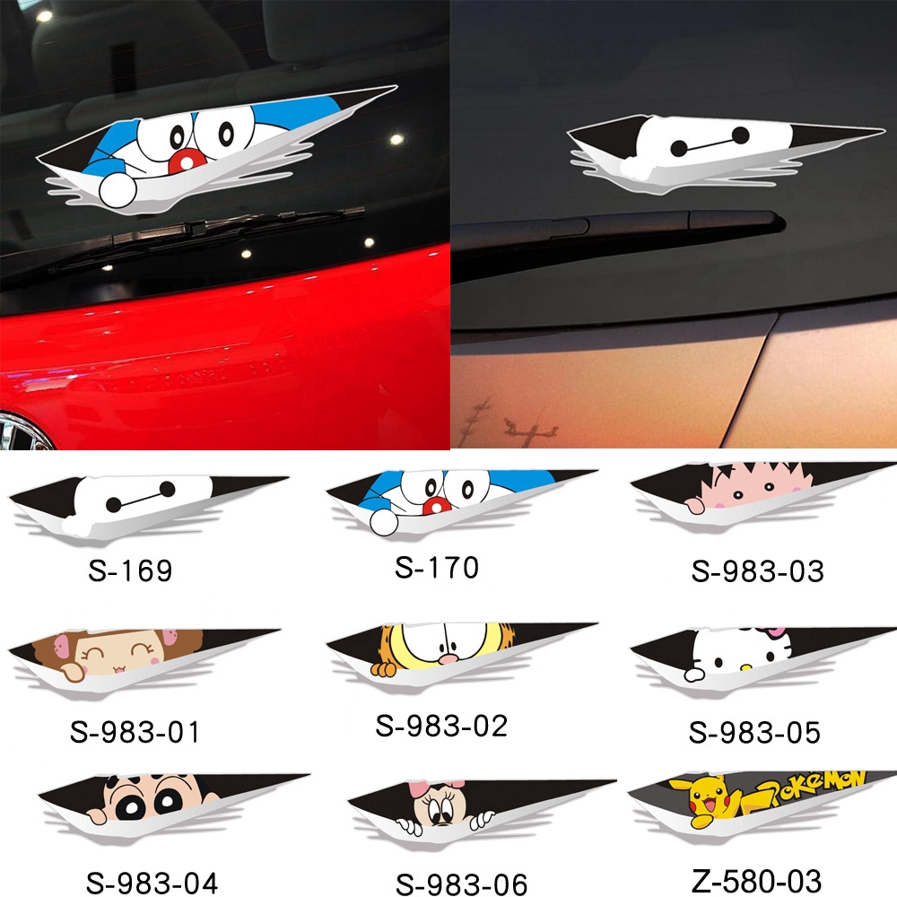 สติกเกอร์ ลายการ์ตูน 3 มิติ สำหรับตกแต่งรถยนต์ 1 ชิ้น