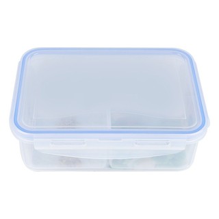 กล่องอาหารแบ่ง3ช่อง SUPER LOCK 1.45 ลิตร  FOOD CONTAINER SQUARE SUPER LOCK 1.45L