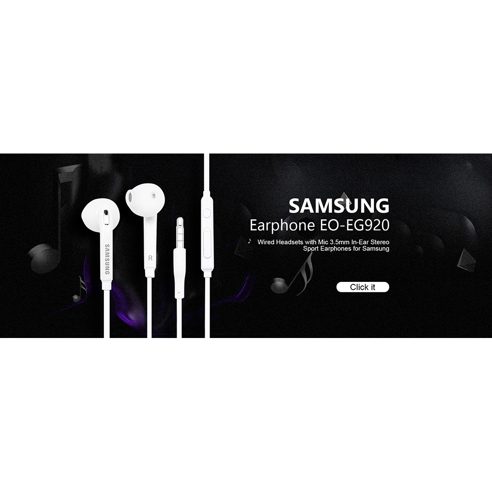Samsung Earphones EHS64 Headsets With Builtin Microphone 3.5mm InEar