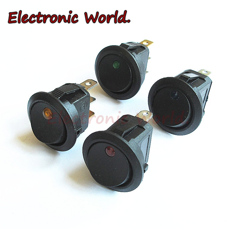 สวิตช์พาวเวอร์ซัพพลาย 12v Cat's Eye 2 Gears 3-Pin Opening 20 มม. สําหรับรถยนต์ เรือ