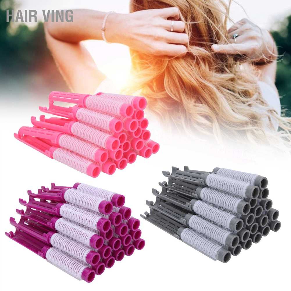 20pcs/set ลูกกลิ้งผม เครื่องมือจัดแต่งทรงผม ที่ม้วนผม เครื่องมือจัดแต่งทรงผมลูกกลิ้งดัดผมแบบแท่ง