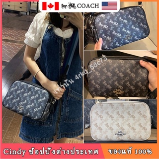 ของแท้ 100% COACH/กระเป๋าสะพายผู้หญิง/กระเป๋ากล้อง/กระเป๋าสะพายข้าง/กระเป๋าซิปคู่/กระเป๋าเป้สะพายหลัง/กระเป๋าแฟชั่นหญิง