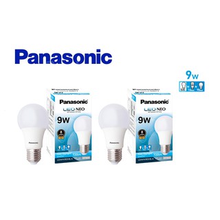 2 หลอด หลอดละ 82 หลอดไฟ Panasonic LED Bulb Neo 9W