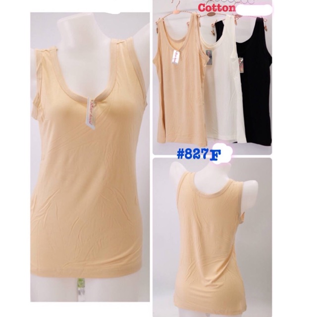 Sisterhood เสื้อกล้ามซับใน ผ้าคอตตอน freesize XL. XXL