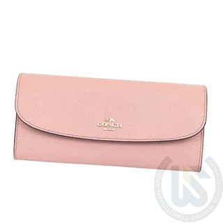 เคลียสต๊อค ของแท้💯% Coach Crossgrain Leather Soft Wallet  59949