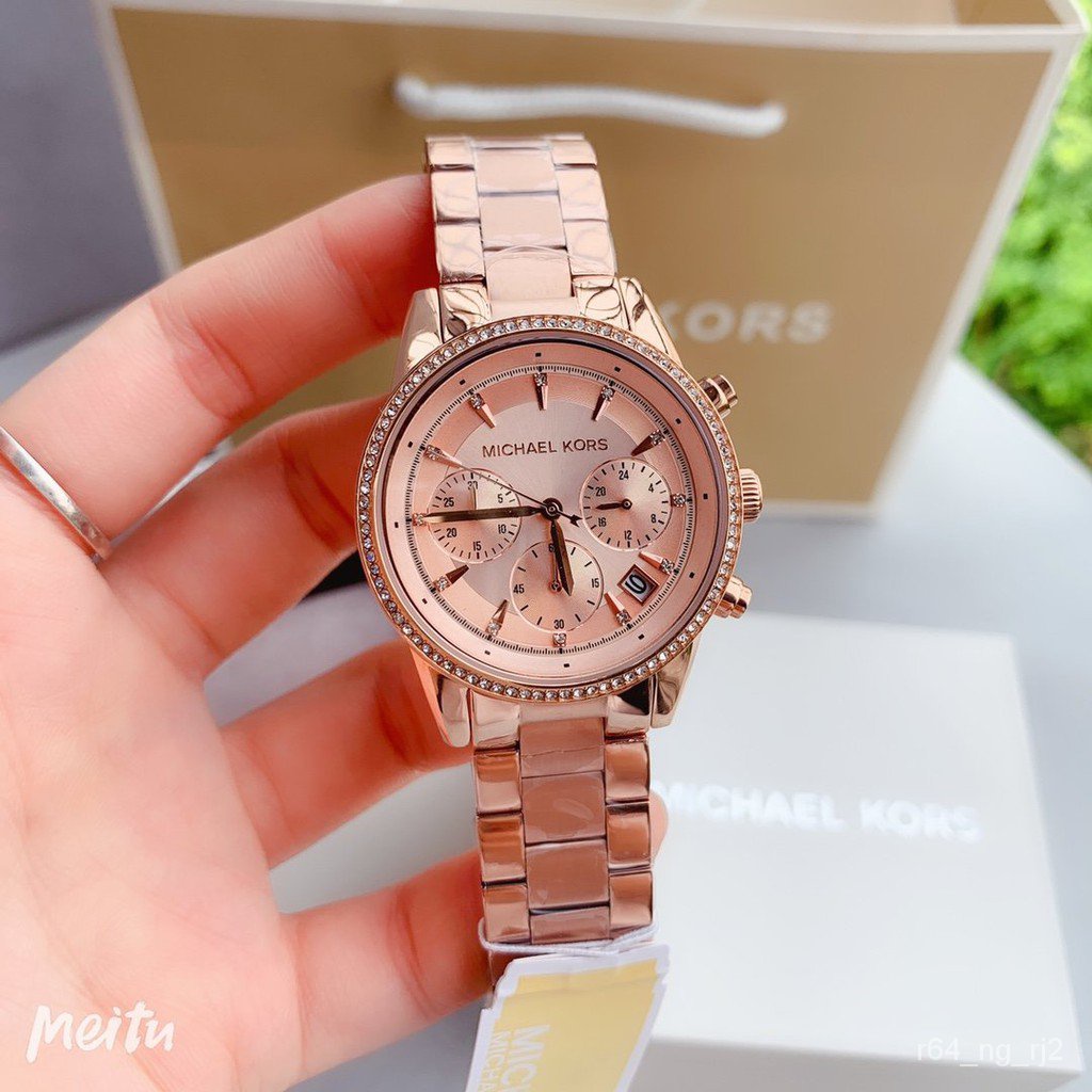 ใหม่Michael Kors ของแท้100% MK6357 MK6307 - 37 mm นาฬิกาแบรนด์เนมMK นาฬิกาผู้หญิงผู้ชาย สินค้าพร้อมจ