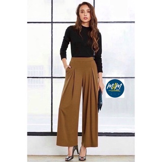 ยู นิ โคล่  Unichrome Wide Pants กางเกงขาบานเอวสูง มือสอง สภาพเหมือนใหม่