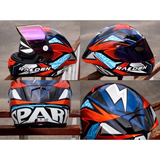 หมวกกันน็อค RAIDEN SPARK มีแว่นด้านใน
