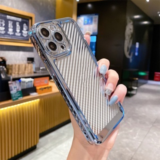 เคสโทรศัพท์มือถือ TPU คาร์บอนไฟเบอร์ กันกระแทก ลายอวกาศ สําหรับ Iphone 13 12 11 Pro Max Xs Max Xr 8 7Plus