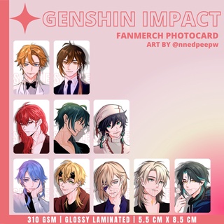 โฟโต้การ์ด Genshin Boys FanMerch [สินค้าพร้อมส่ง]