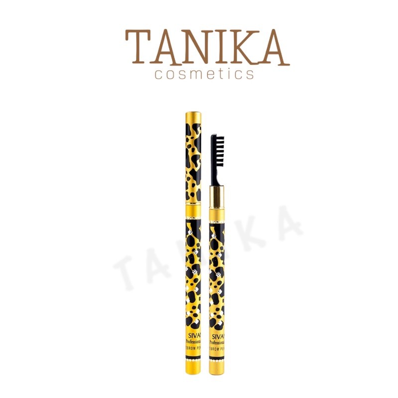ดินสอเขียนคิ้วลายเสือ ซีเวนน่า คัลเลอร์ส อายบราวน์ เพนซิล #EP-003 SIVANNA COLORS Eyebrow Pencil