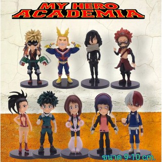 ฟิกเกอร์ โมเดล My Hero Academia 9 แบบ ขนาด 9-10Cm. ขายแยก