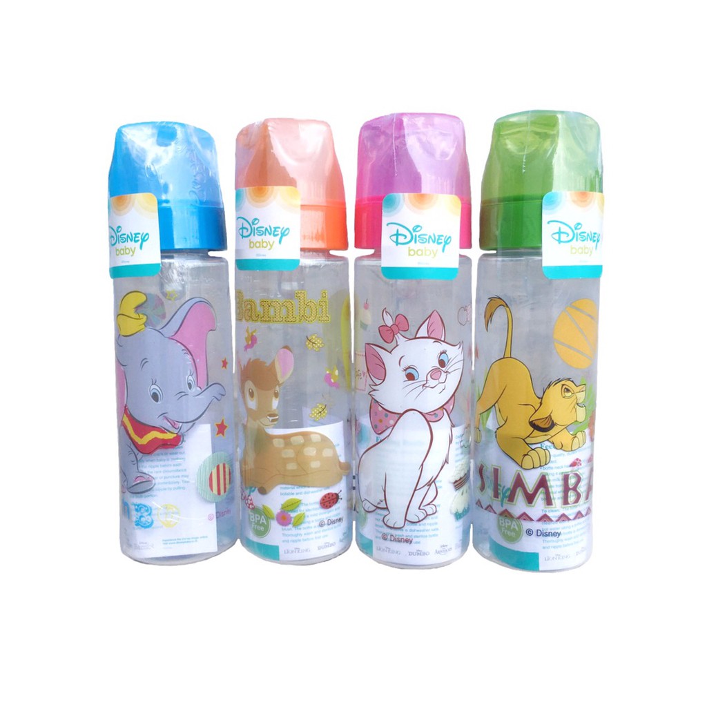 Disney ขวดนม ทรงกระบอก 8 Oz. (6 ขวด / คละสี)