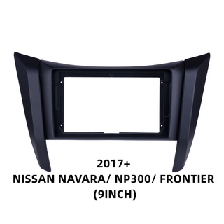 แผงเครื่องเล่น MP5 วิทยุ Fascia กรอบ 9 นิ้ว สําหรับรถยนต์ 2017+ Nissan Navara NP300 Frontier Android