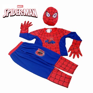 พร้อมส่ง ชุดสไปเดอร์แมน ชุดซุเปอร์แมนเด็ก มีไฟ หน้ากาก ถุงมือ spiderman costume cosplay ชุดฮีโร่ ชุดซุปเปอร์ฮีโร่ 5100