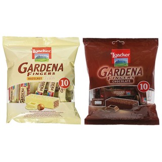 ห่อ10ชิ้น ล็อคเกอร์เวเฟอร์มินิ Gardena มี 2 รสชาติ (Hazelnut White/Chocolate) 125 กรัม