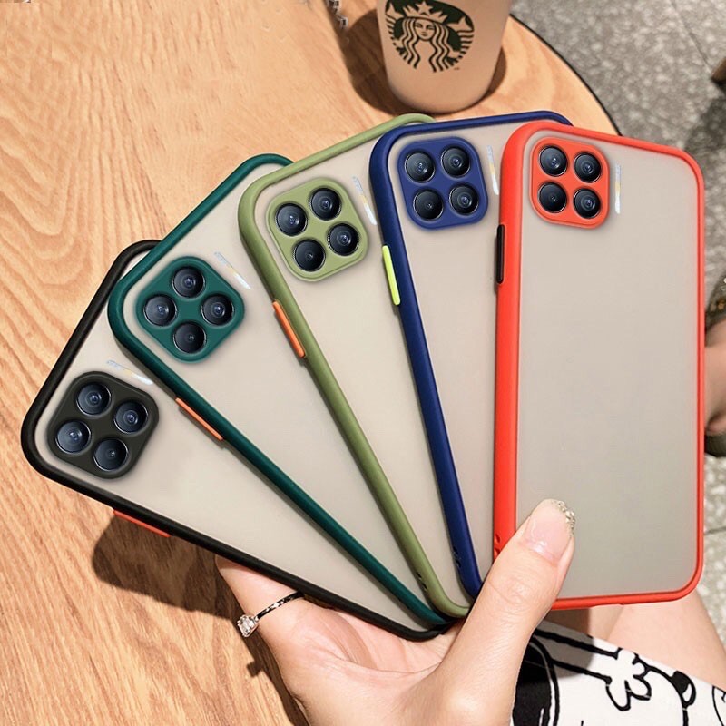 Fashion ColorFrame Anti-fall Phone Case OPPO A93 A 93 2020 Camera Protection OPPOA93 OPPOA932020 Fro