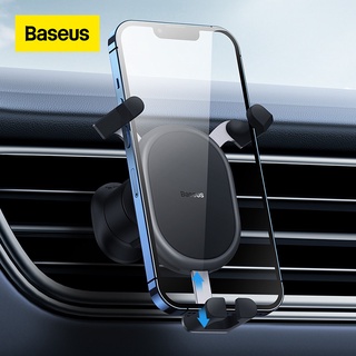 Baseus ที่วางโทรศัพท์ในรถยนต์ โลหะ ซิลิโคน แรงโน้มถ่วง ช่องระบายอากาศอัตโนมัติ ขาตั้งสมาร์ทโฟน สําหรับ i13 Xiaomi Samsung รองรับโทรศัพท์มือถือในรถยนต์