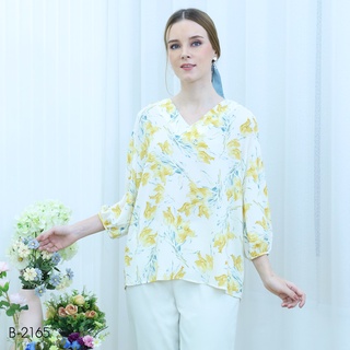 MIKIKO Blouse MI-B2165 เหลือง แขนยาว IGPU22-1