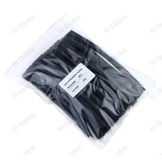 ท่อหดสีดำ ความยาว 5 เมตร สัดส่วนการหดตัว 2:1 ขนาด 1mm 1.5mm 2mm 2.5mm 3mm 3.5mm 4mm 5mm 6mm 7mm 8mm 9mm แบบใช้ความร้อน