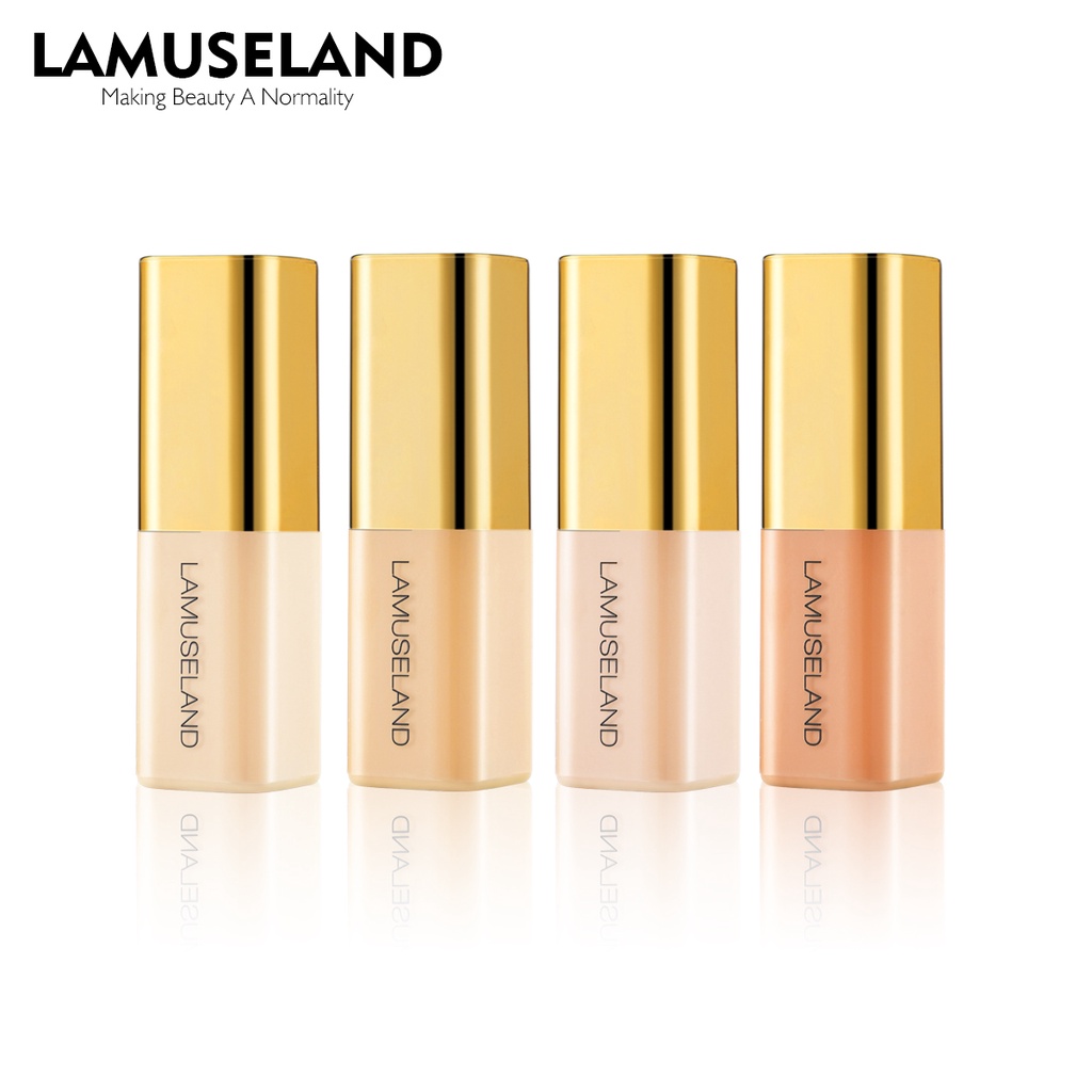 [Wholesale] LAMUSELAND คอนซีลเลอร์ เนื้อเหลว ขนาดเล็ก มี 4 เฉดสี สำหรับการแต่งหน้า LA2006