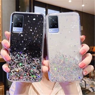 เคสโทรศัพท์มือถือซิลิโคนลายดาวกลิตเตอร์สําหรับ Vivo Y33S Y21 Y21S Y33 S Y21 S V21 V21E V20 V20Se V20Pro