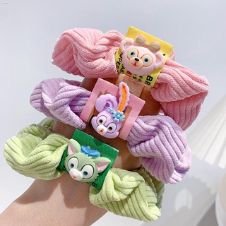 COD Macaron color hair circle cartoon large intestine circle hair band Ins net red rubber band