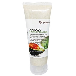 bynature, สครับหน้าอโวคาโด 100 g./ Avocado Facial Scrub ลดริ้วรอย รักษาสิว #8854616002871---