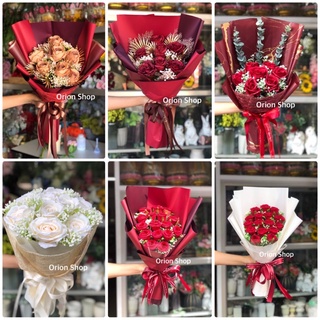 พร้อมส่งฟรีทุกช่อ 💐 ช่อดอกไม้ราคาพิเศษ ขนาดพอดี ♥️ Valentines day ♥️ ของขวัญวาเลนไทน์