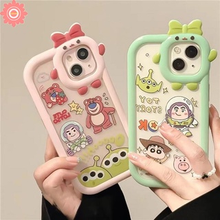 เคสโทรศัพท์มือถือ TPU นิ่ม ลายการ์ตูน Toy Story 3D ผูกโบว์ สําหรับ IPhone 6 6S 7 8 Plus 11 13 12 14 Pro Max XR 14Plus X XS Max SE 2020 13Pro Max