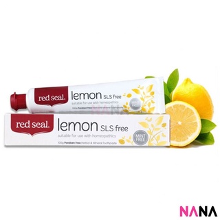 Red Seal Lemon Toothpaste 100g ยาสีฟันเพื่อการดูแลที่สดชื่น จากมะนาว100 กรัม