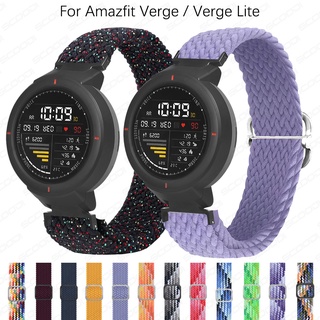 สายนาฬิกาข้อมือไนล่อนถัก ปรับระดับได้ สําหรับ Huami Amazfit Verge Verge Lite