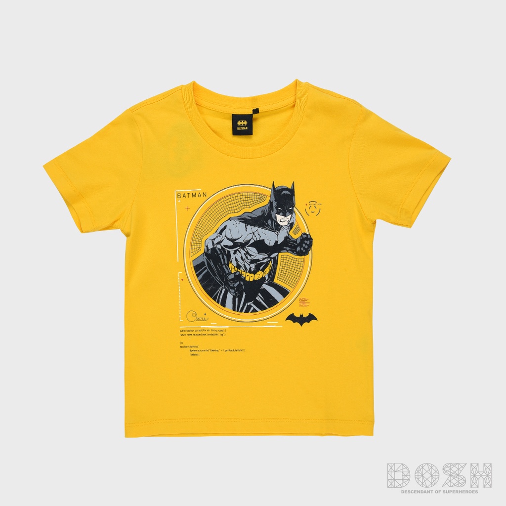DOSH BOY'S T-SHIRTS BATMAN เสื้อยืดคอกลมเด็กผู้ชาย DBBT5176-YE(4-12ปี)