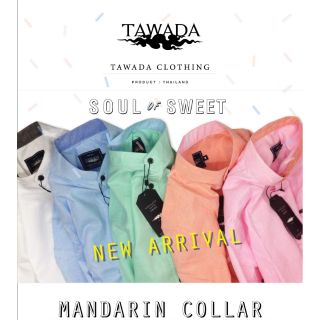 TAWADA​  เสื้อเชิ้ต​คอจีน มีทั้งหมด 14 สี