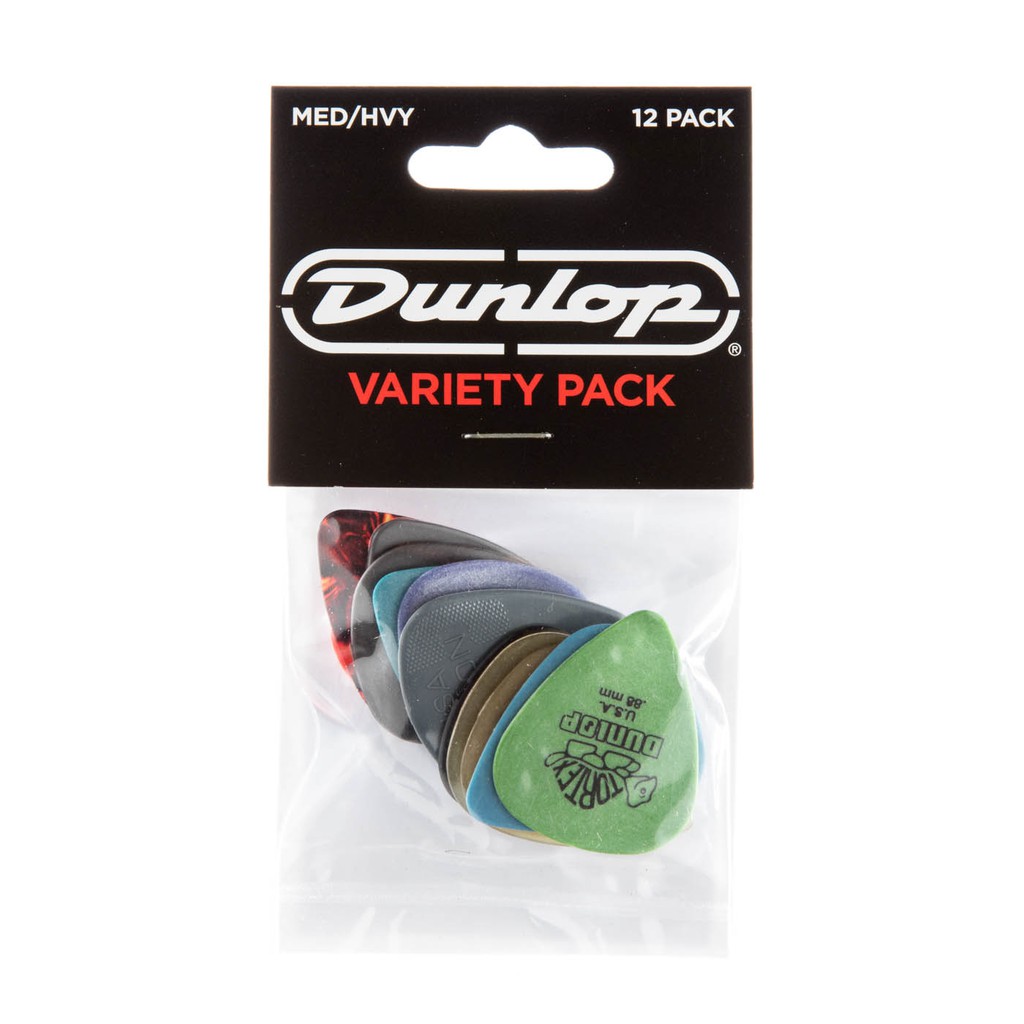 ปิ๊กกีต้าร์ Dunlop : Variety pack รุ่นรวมฮิต MED/HVY (ความหนาปานกลางถึงมาก) สุดคุ้มสำหรับคนชอบปิ๊กหลายหลายในแพ๊คเดียว!!