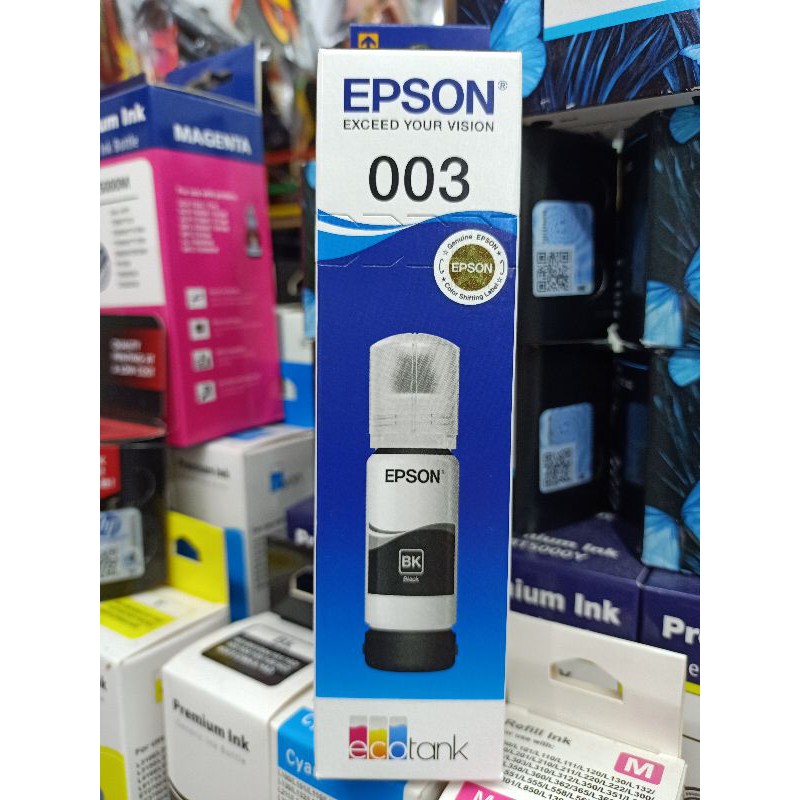 หมึกเติม Epson 003 แท้ 100%(ดำ)Bkจะได้กับ epsonl3110/ l3150 /l4150/ l4160