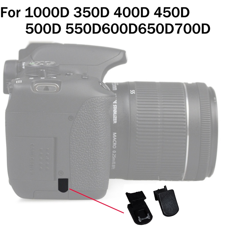 ฝาครอบแบตเตอรี่ แบบยาง สําหรับกล้องดิจิทัล Canon EOS 450D 500D 550D 600D 650D 700D 1000D 1 ชิ้น