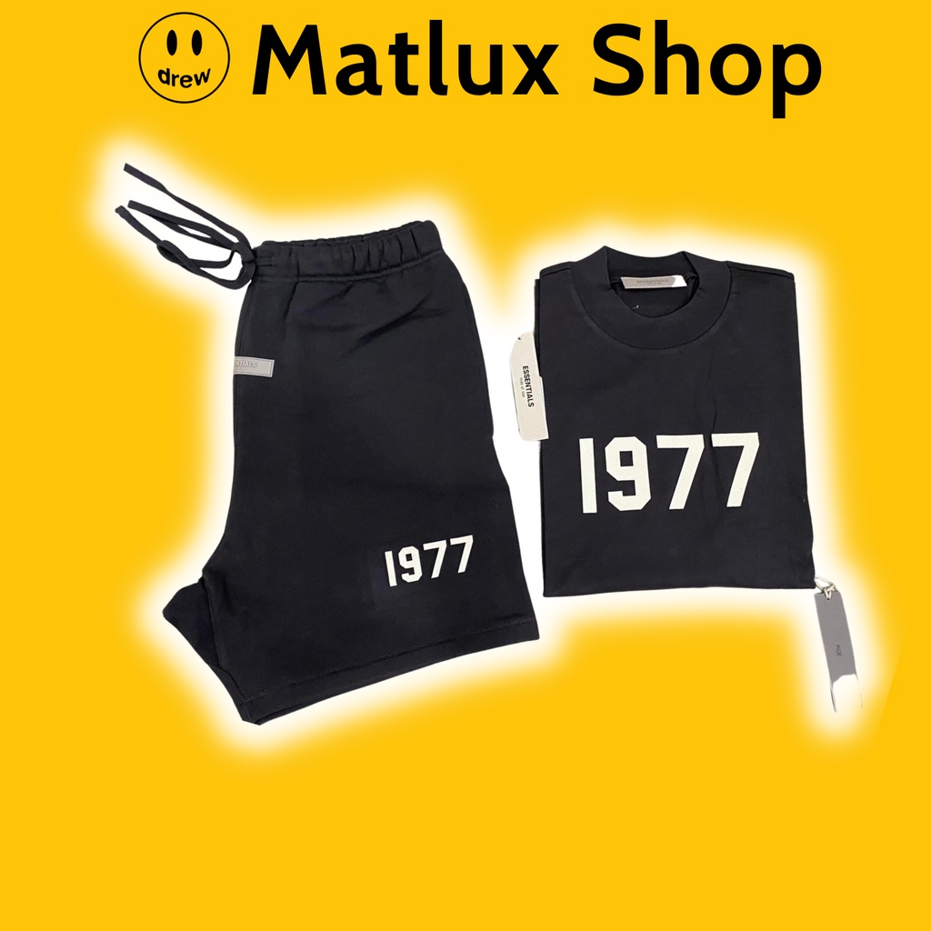 [BEST QUALITY] Fear Of God FOG Essentials SS22 1977 เสื้อและกางเกงรุ่นพรีเมี่ยม, ชุดผ้าฝ้าย FOG 1977