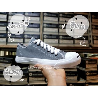 SIZE37-44 รองเท้าสไตส์Converse ยี่ห้อLEO รองเท้าผ้าใบรุ่นหัวแจ็ค สีเทา