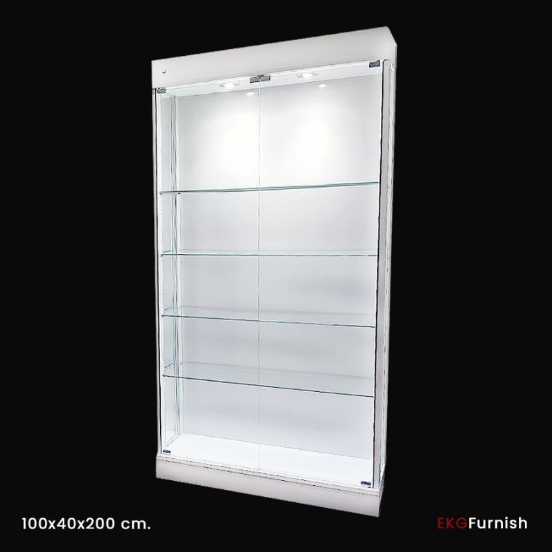 **ล็อตเดือนม.ค.** ตู้โชว์โมเดล EKGFurnish ขนาด 100x40x200 ซม. โปรดอ่านรายละเอียดสินค้า