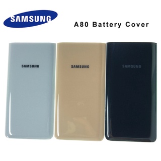 ฝาหลัง Samsung A80 A805f กระจกหลัง Battery Back Cover for Samsung A80 A805