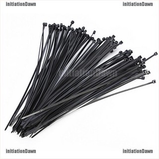 💕 Clearance sale 100pcs 10cm Nylon Plastic Zip Trim Wrap Cable Loop Ties Wire Self-Locking Black