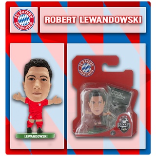 โมเดลนักฟุตบอล SoccerStarz ลิขสิทธิ์แท้จากสโมสร  Bayern Munich - Robert Lewandowski 2020