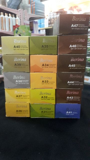 เบอริน่า ครีมเปลี่ยนสีผม  ครีมย้อมผม  A31-A47   ปริมาณ 60 มล. ( 006 ) ราคา ถูกที่สุด ดีลบีเคเค แกลเลอรีภาพที่ 5