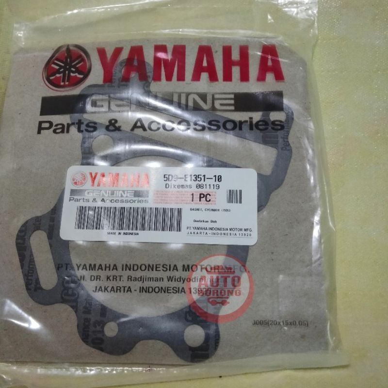 บรรจุหัวปะเก็นกระบอกบล็อกล่าง Vega ZR 5D9 E1351 10 Yamaha ของแท้ Part