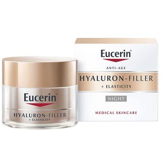 Eucerin Hyaluron Filler + Elasticity Night 50ml. ยูเซอรีน ไฮ…