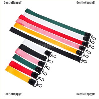 [COD]GentleHappy สายคล้องโทรศัพท์มือถือ สีพื้น พร้อมป้ายแท็ก สายคล้องคอ บัตรประจําตัว