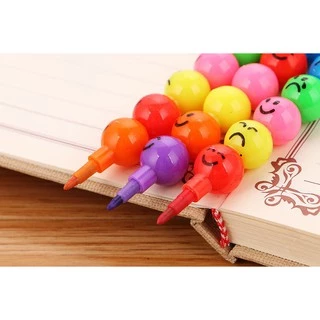 ดินสอและสีเทียนน้ำเต้า7สีน่ารักเปลี่ยนไส้ได้ ดินสอ อุปกรณ์การเรียน