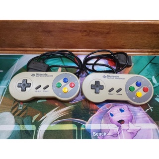 จอยเกมส์ ซุปเปอร์นินเทนโด้ แท้ Nintendo Super Famicom Controller Model No. SHVC-005 Made in Japan ของแท้ แพ็คคู่ 2ชิ้น